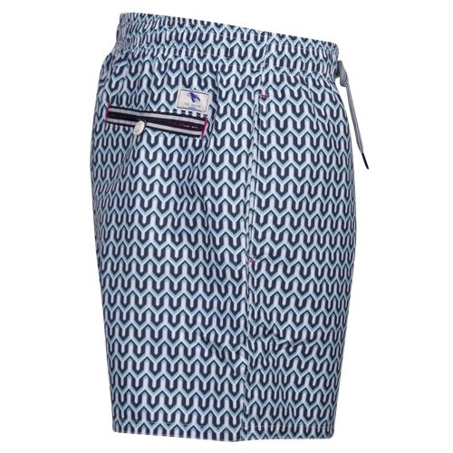 Mens Turquoise Hermit Geo Swim Shorts 40268 by Ted Baker from Hurleys