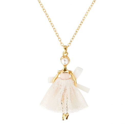 Womens Gold & Ivory Carabel Mini Ballerina Necklace 15949 by Ted Baker from Hurleys