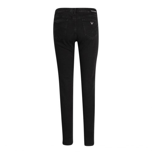 Womens Washed Black J23 Push Up Mid Rise Skinny Fit Jeans 79729 by Emporio Armani from Hurleys