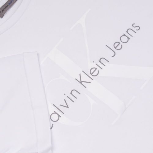 Womens Bright White Teco-22 Cropped S/s T Shirt 20649 by Calvin Klein from Hurleys