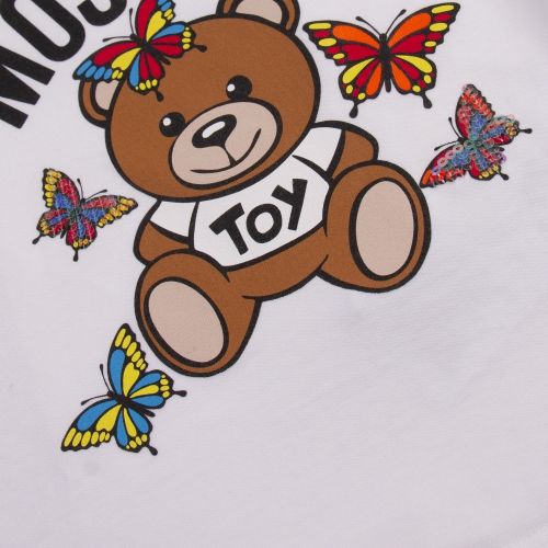 Baby White Toy Butterfly S/s T Shirt 58506 by Moschino from Hurleys