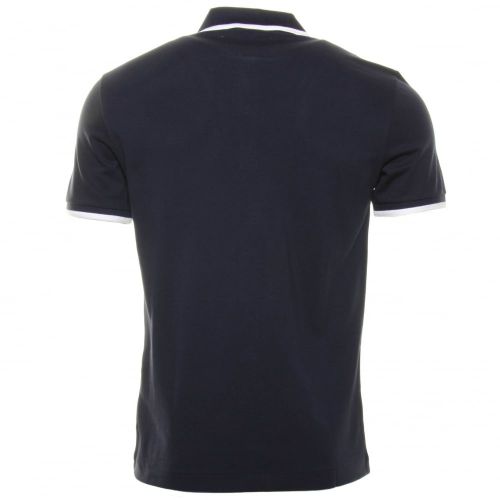 Mens Navy Tipped Slim Fit S/s Polo Shirt 29383 by Lacoste from Hurleys