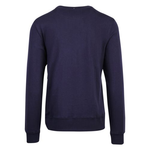 Mens Navy Embroidered Sweat Top 57525 by Pretty Green from Hurleys