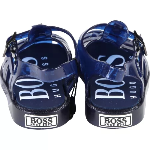 Boys Navy Jelly Sandals (19-27) 19715 by BOSS from Hurleys