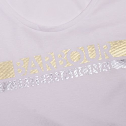 Womens White Baseline S/s T Shirt 81535 by Barbour International from Hurleys