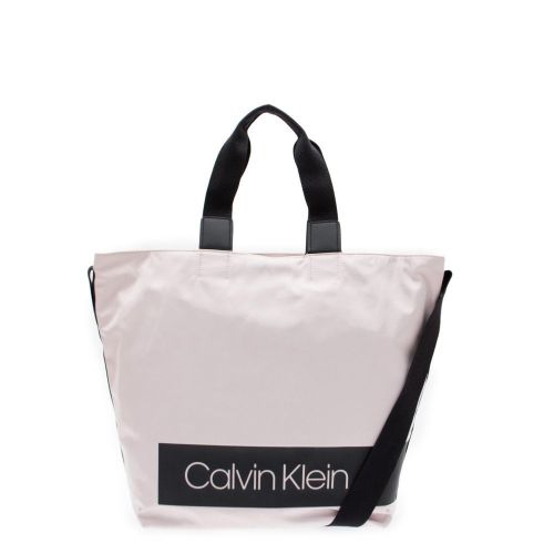 Womens Nude Block Out Logo Shopper Bag 26445 by Calvin Klein from Hurleys