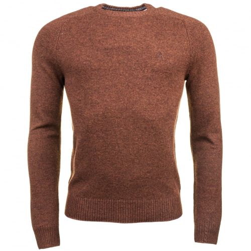 Mens Cappuccino Lambswool Crew Knitted Jumper 61620 by Original Penguin from Hurleys