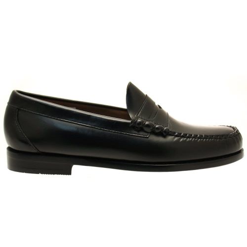Mens Black Weejuns Larson Penny Loafers 23013 by G.H. Bass from Hurleys