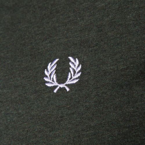 Mens Ivy Marl Crew Neck S/s Tee Shirt 12147 by Fred Perry from Hurleys