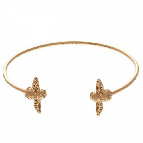 Womens Gold 3D Bee Bangle 34236 by Olivia Burton from Hurleys