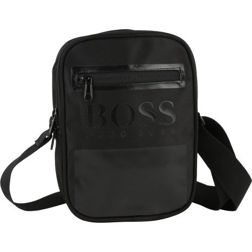 Boys Black Branded Bag 7513 by BOSS from Hurleys