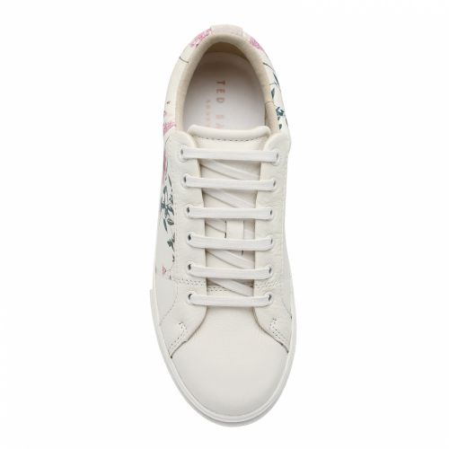 Womens White Ephielp Print Low Trainers 50321 by Ted Baker from Hurleys
