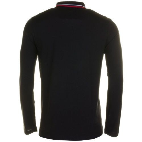 Mens Black Tipped L/s Polo Shirt 64183 by Pretty Green from Hurleys