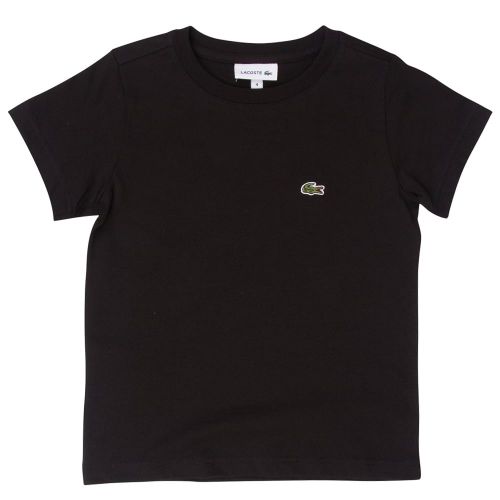 Boys Black Basic S/s Tee 71350 by Lacoste from Hurleys