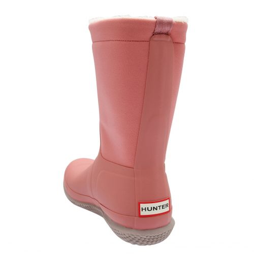 Womens Hibiscus Pink Original Roll Top Sherpa Boots 85006 by Hunter from Hurleys