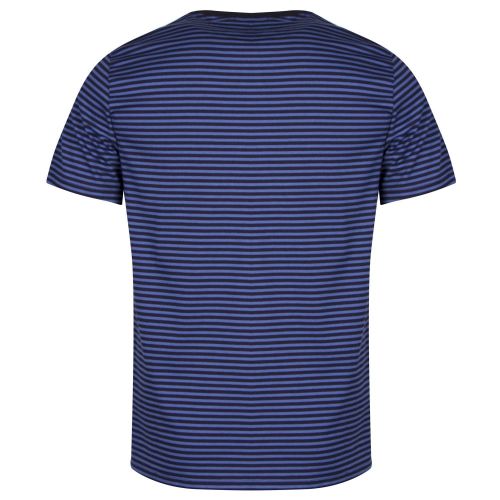 Mens Navy Fine Stripe S/s T Shirt 21222 by Fred Perry from Hurleys