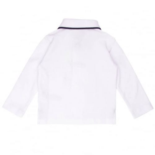 Boys Optic White Polo 2 L/s Polo Shirt 18289 by Kenzo from Hurleys