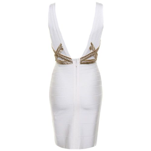Womens Ivory Opal Bandage Dress 70841 by Forever Unique from Hurleys