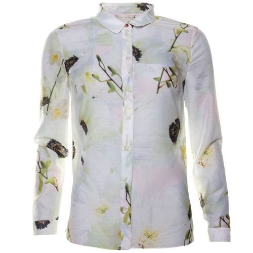 Womens Nude Pink Graci Pearly Petal L/s Shirt 60753 by Ted Baker from Hurleys