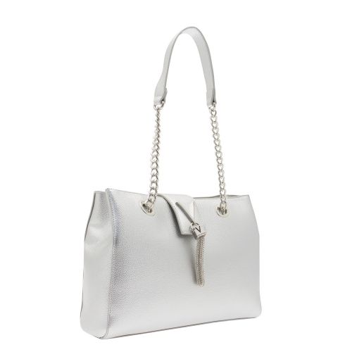 Womens Silver Divina Tassel Mid Tote Bag 33614 by Valentino from Hurleys