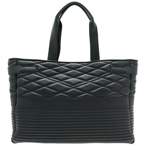 Womens Black Quilted Shopper Bag 67852 by Armani Jeans from Hurleys