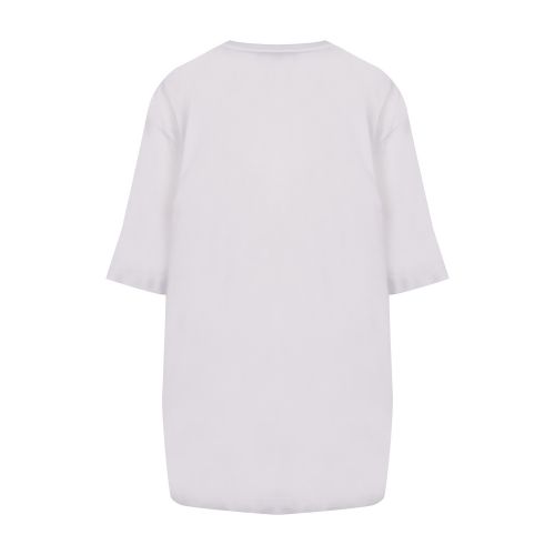 Womens Optical White Raised Logo Oversized S/s T Shirt 47891 by Love Moschino from Hurleys