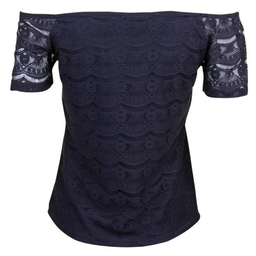 Womens Total Eclipse Vimonie Lace Off-Shoulder top 8500 by Vila from Hurleys