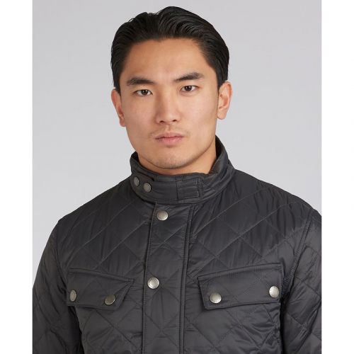 Mens Charcoal Ariel Quilted Jacket 98394 by Barbour International from Hurleys