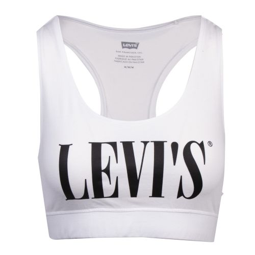 Womens White Logo Sports Bralette 57739 by Levi's from Hurleys