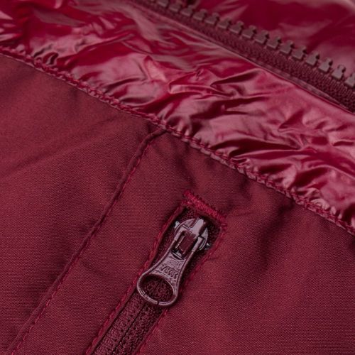 Kids Burgundy Authentic Fur Shiny Jacket (8yr+) 13875 by Pyrenex from Hurleys