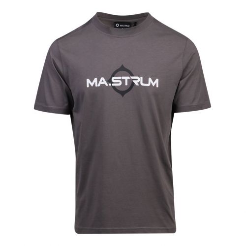 Mens Dark Slate Logo Print S/s T Shirt 100681 by MA.STRUM from Hurleys