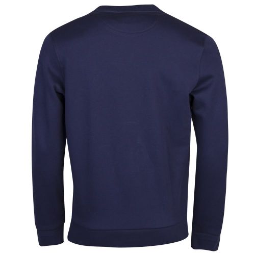 Mens Navy Branded Crew Sweat Top 23287 by Lacoste from Hurleys