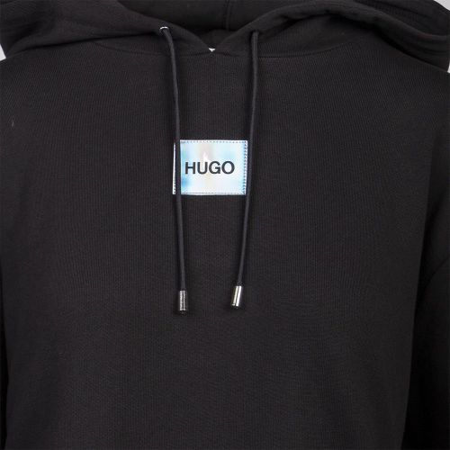 Womens Black Daserena Label Hoodie Dress 99844 by HUGO from Hurleys