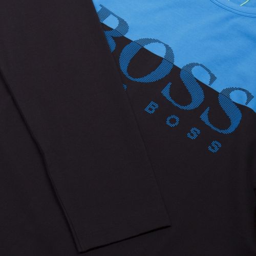 Men Black Athleisure Togn 2 L/s T Shirt 32074 by BOSS from Hurleys