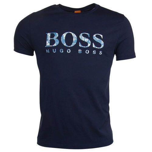 Mens Dark Blue Tacket S/s Tee Shirt 6385 by BOSS from Hurleys