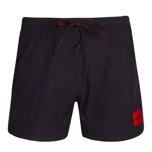 Mens Black Dominica Patch Swim Shorts 88024 by HUGO from Hurleys