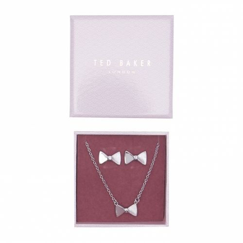 Womens Silver Twizelle Tux Bow Gift Set 40613 by Ted Baker from Hurleys