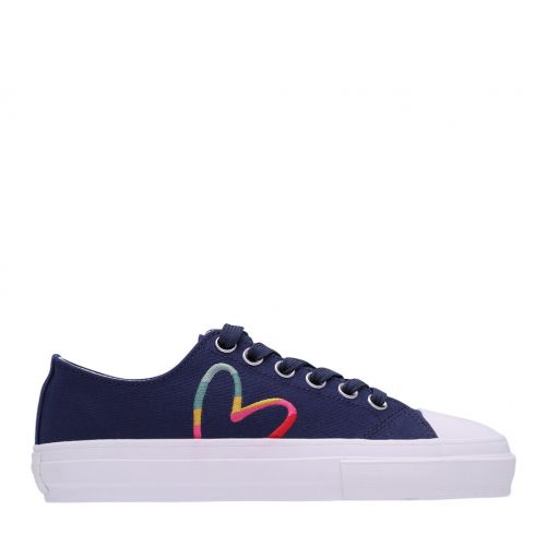 Womens Navy Kinsey Heart Canvas Trainers 109807 by PS Paul Smith from Hurleys