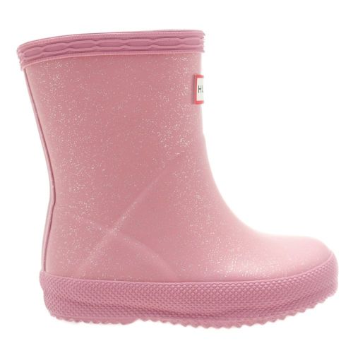 Kids Fondant Pink First Glitter Wellington Boots (4-7) 68112 by Hunter from Hurleys