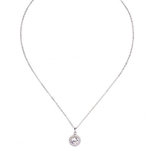 Womens Silver Sela Crystal Pendant Necklace 33133 by Ted Baker from Hurleys