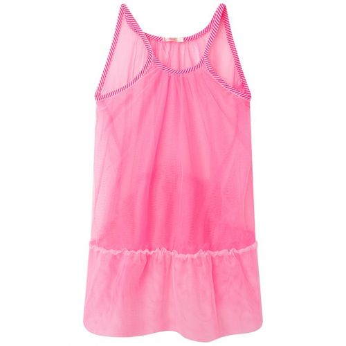 Girls White/Pink Net Overlay Dress 105233 by Billieblush from Hurleys