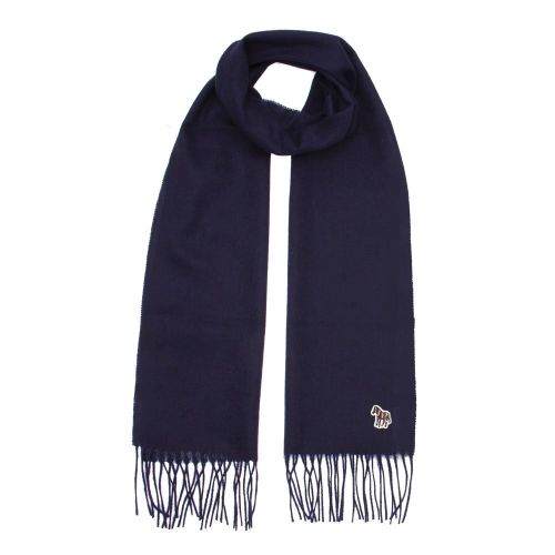 Mens Dark Navy Zebra Knitted Scarf 81466 by PS Paul Smith from Hurleys