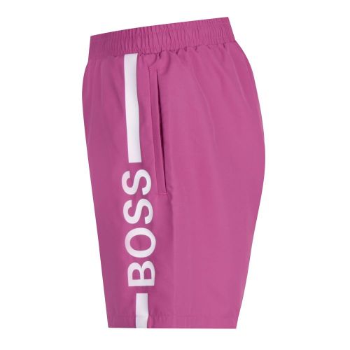 Mens Medium Pink Dolphin Logo Swim Shorts 83727 by BOSS from Hurleys