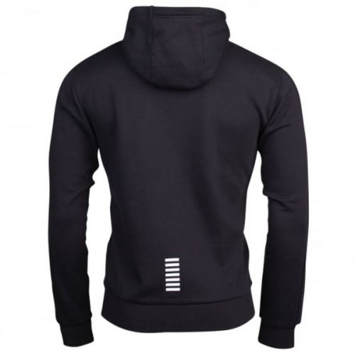 Mens Black Training Core Identity Hooded Zip Sweat Top 11433 by EA7 from Hurleys