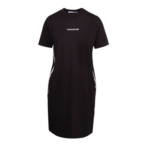 Womens Black Mesh Tape S/s Dress 74568 by Calvin Klein from Hurleys