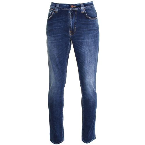 Mens Bay Blue Wash Lean Dean Slim Fit Jeans 22924 by Nudie Jeans Co from Hurleys