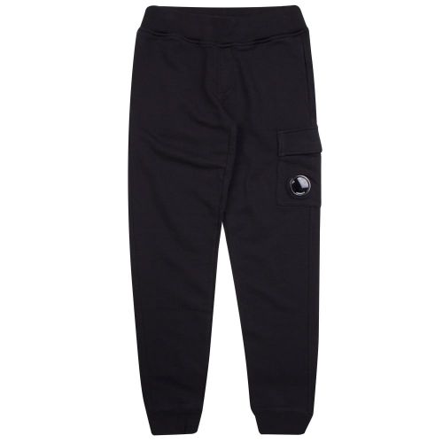 Boys Black CP Company Portal Leg Sweat Pants 21109 by C.P. Company Undersixteen from Hurleys