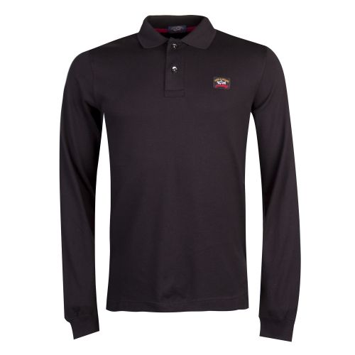Mens Black Shark Fit L/s Polo Shirt 13731 by Paul And Shark from Hurleys