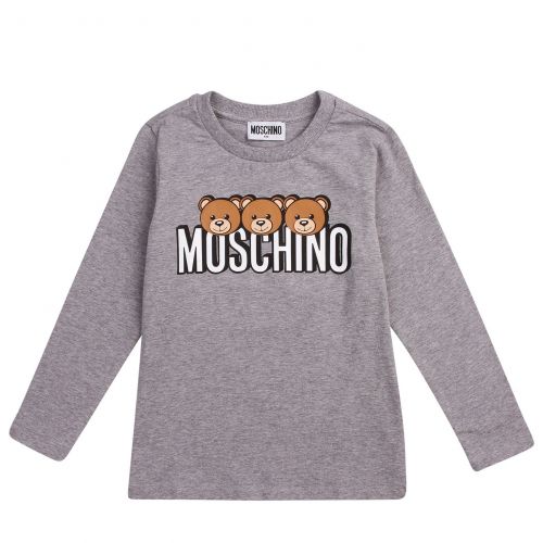 Boys Grey Marl Toy Logo S/s T Shirt 76485 by Moschino from Hurleys