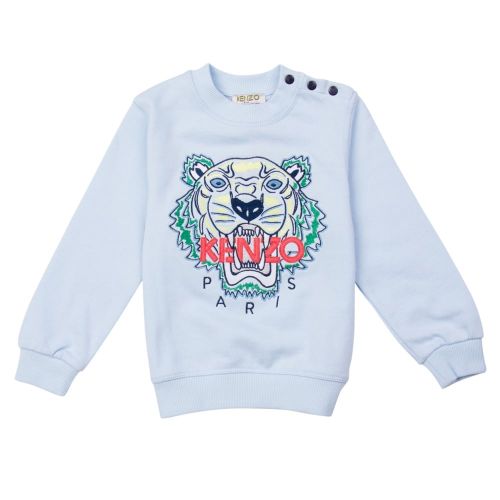 Baby Light Blue Tiger BB 2 Sweat Top 23611 by Kenzo from Hurleys